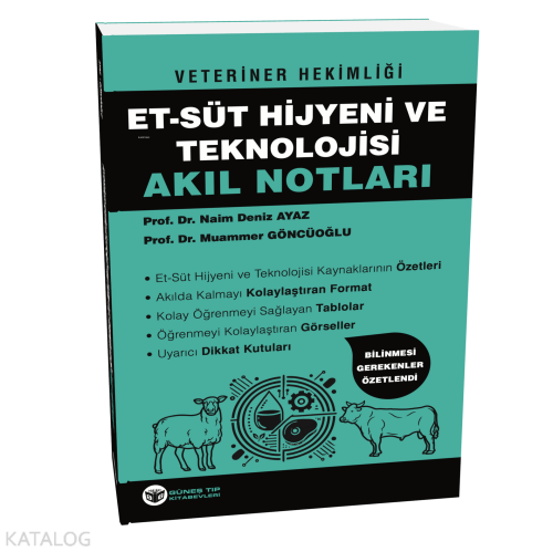 Veteriner Hekimliği Et - Süt Hijyeni ve Teknolojisi Akıl Notları