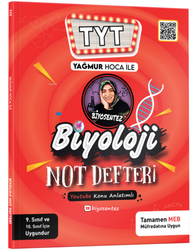 Yağmur Hoca ile TYT Biyosentez Biyoloji Not Defteri Tamamı El Yazılı -