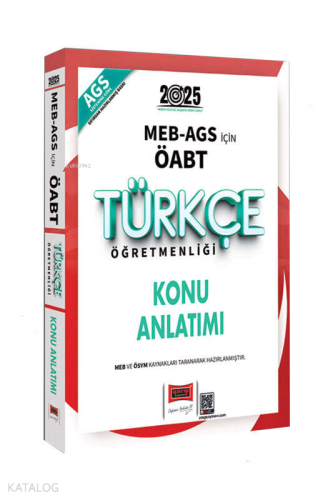 Yargı Yayınları 2025 MEB-AGS ÖABT Türkçe Öğretmenliği Konu Anlatımı