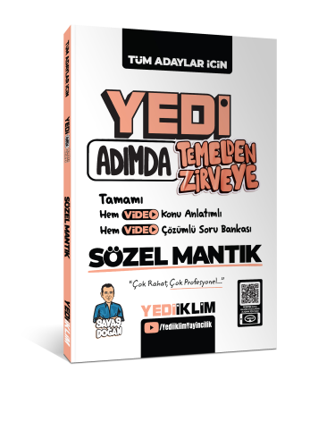 Yedi Adımda Temelden Zirveye Sözel Mantık Video Konu Anlatımlı Video Çözümlü Soru Bankası
