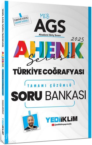 Yediiklim Yayınları 2025 MEB AGS Ahenk Serisi Türkiye Coğrafyası Tamamı Çözümlü Soru Bankası