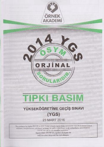 YGS 2014 Soru Kitapçığı Tıpkı Basım - Kitapiks.com