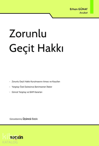 Zorunlu Geçit Hakkı - Kitapiks.com